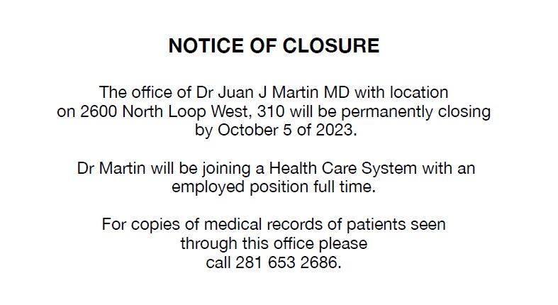 Dr Juan J Martin MD - Closed